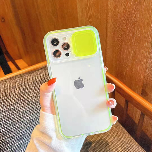 Скользящая крышка камеры Твердый чехол для iPhone